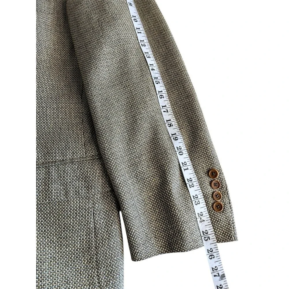 Roberto Zanieri Lanificio di Pray Italy Men 48R Hopsack Silk Wool Sport Blazer